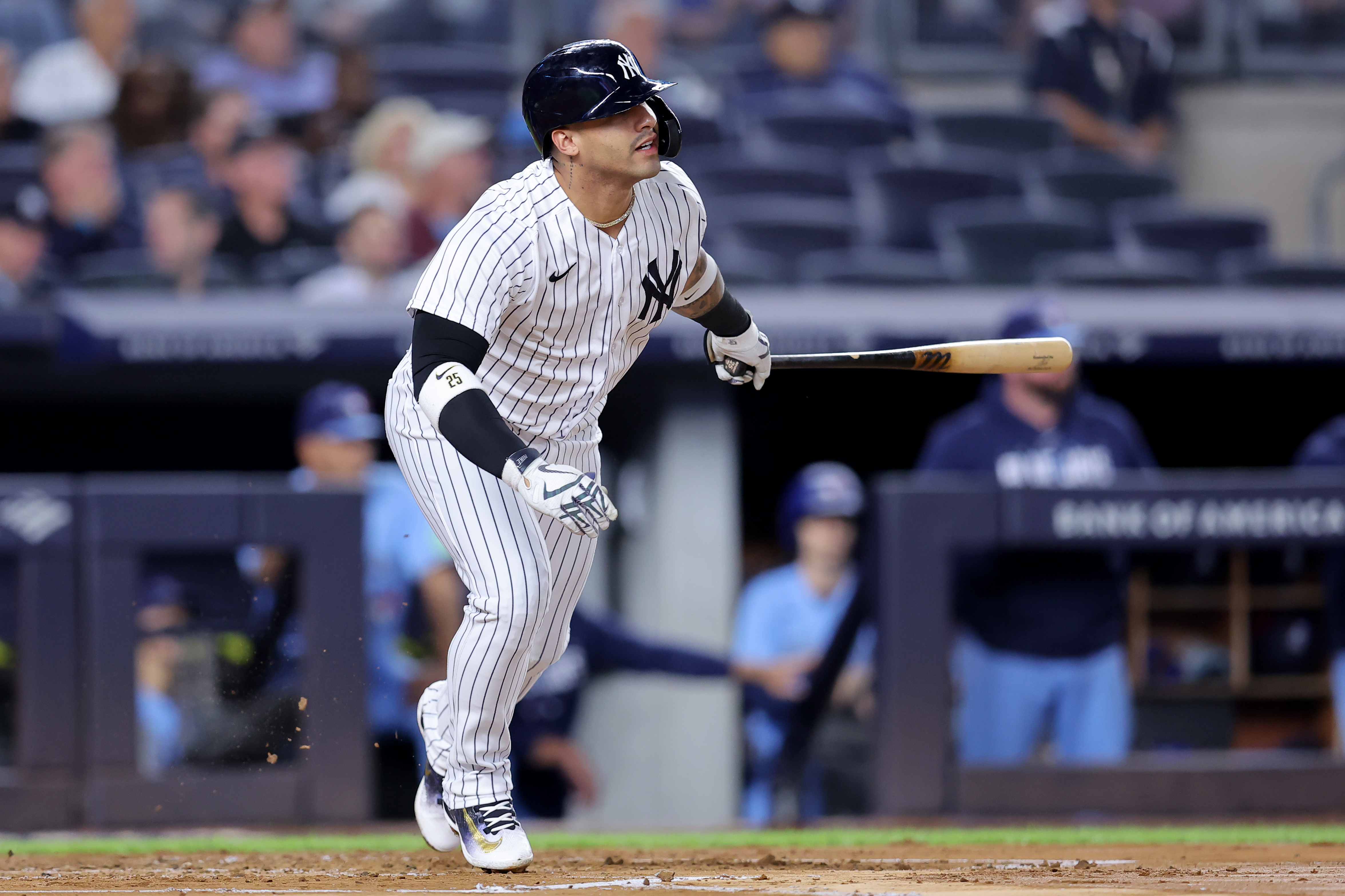 mlb: toronto blue jays at new york yankees, gleyber torres