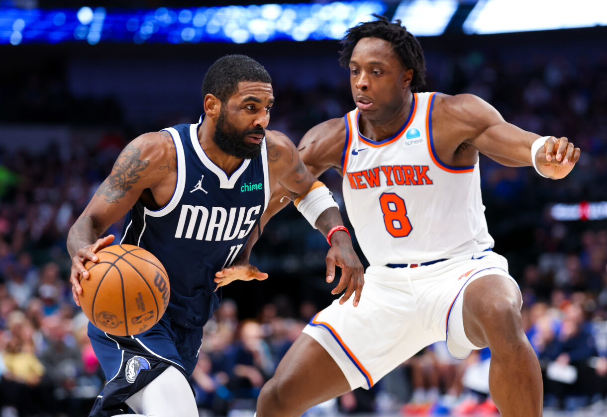 nba: new york knicks at dallas mavericks, og anunoby