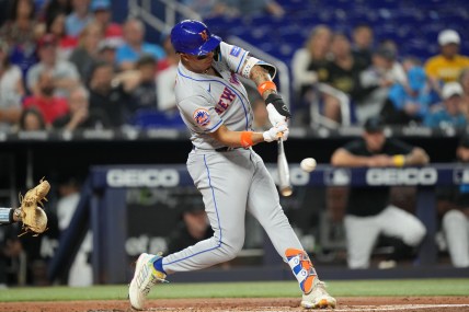New York Mets designated hitter Mark Vientos