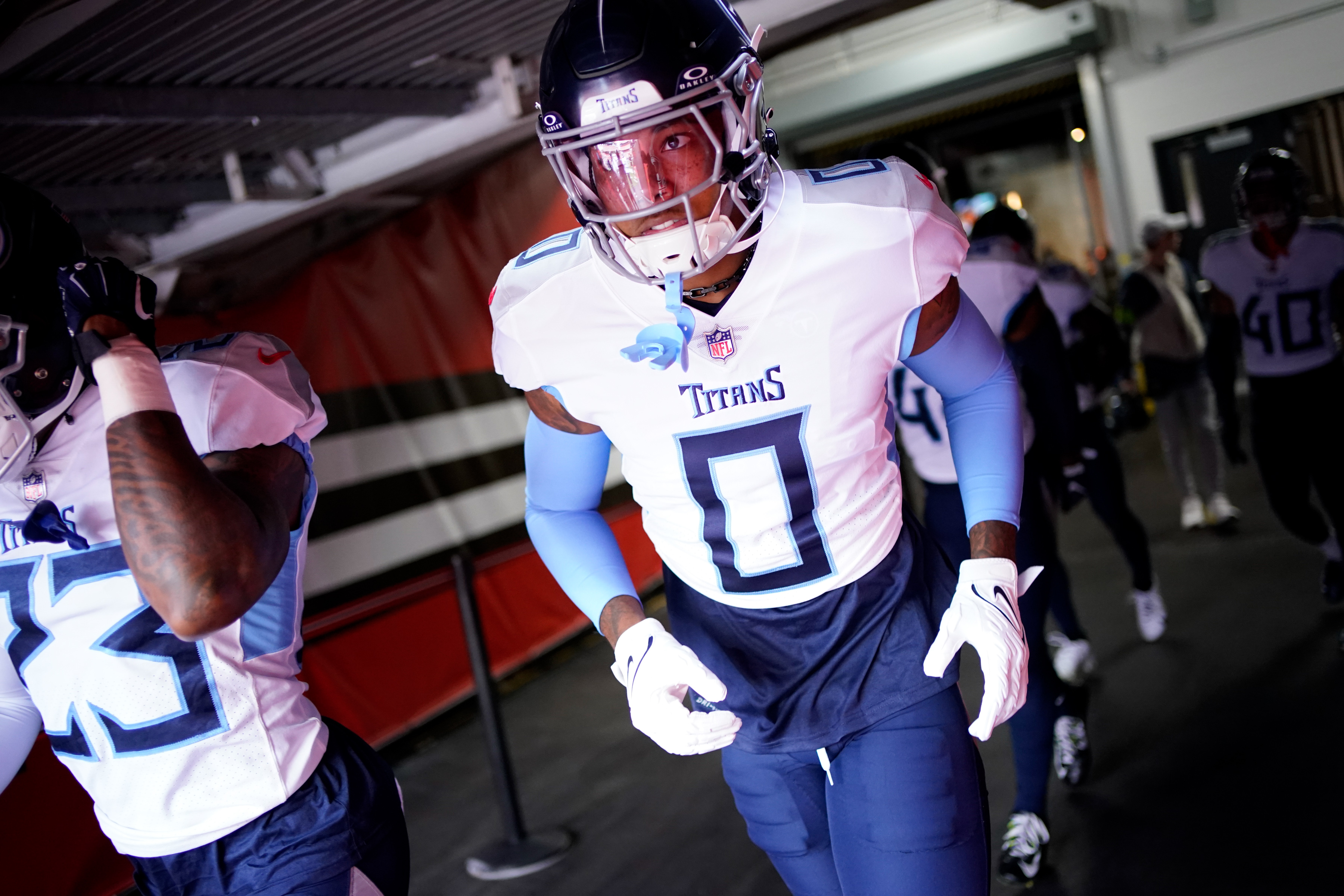 Tennessee Titans cornerback Sean Murphy-Bunting (0) (New York Giants free agent target)