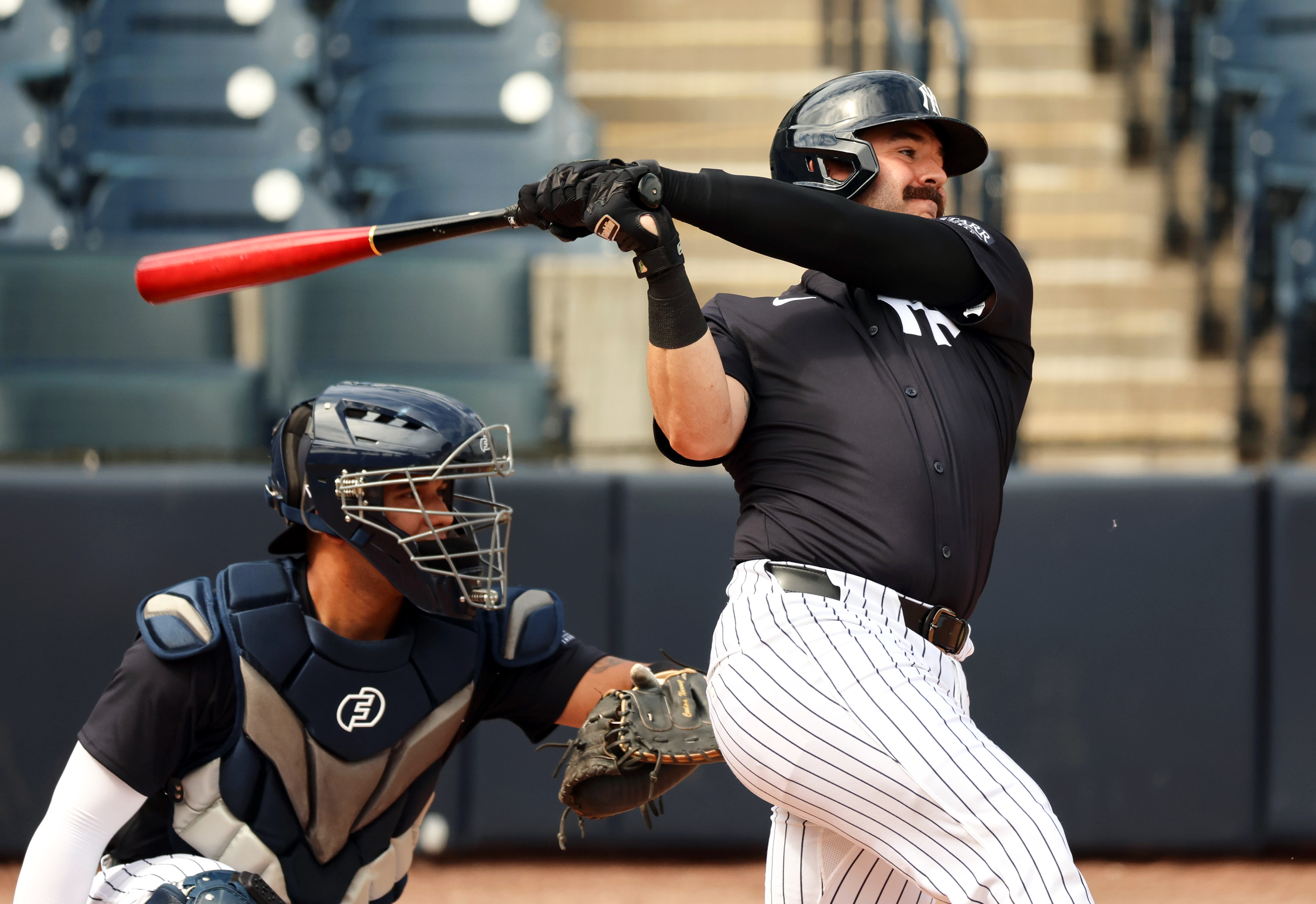 mlb: new york yankees-workouts, austin wells