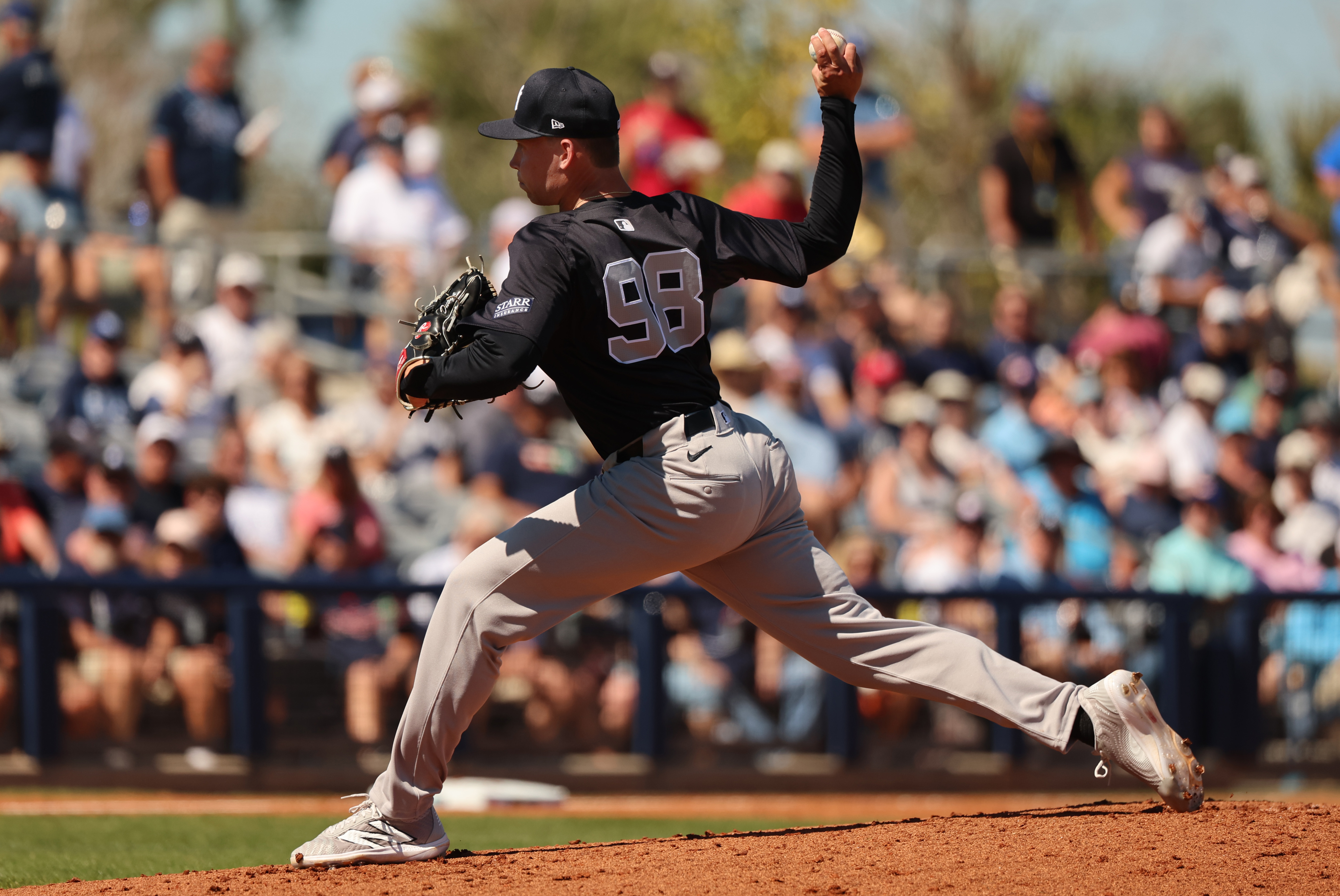 mlb: spring training-new york yankees at tampa bay rays, will warren