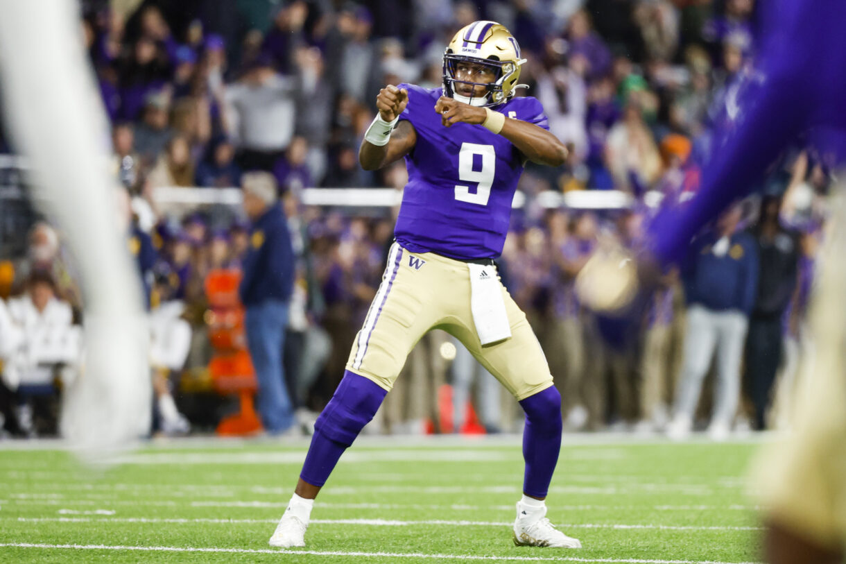 Washington Huskies quarterback Michael Penix Jr.  (New York Giants prospect)