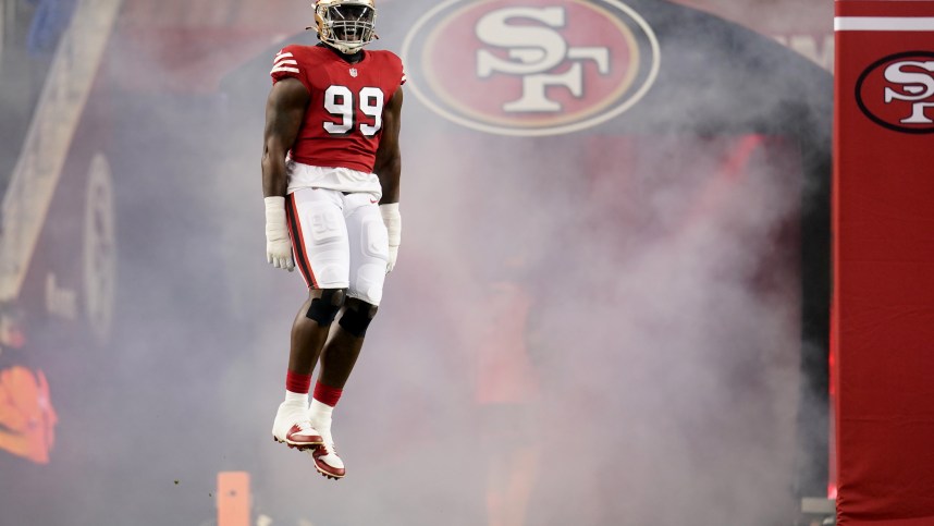 San Francisco 49ers defensive tackle Javon Kinlaw (Jets)