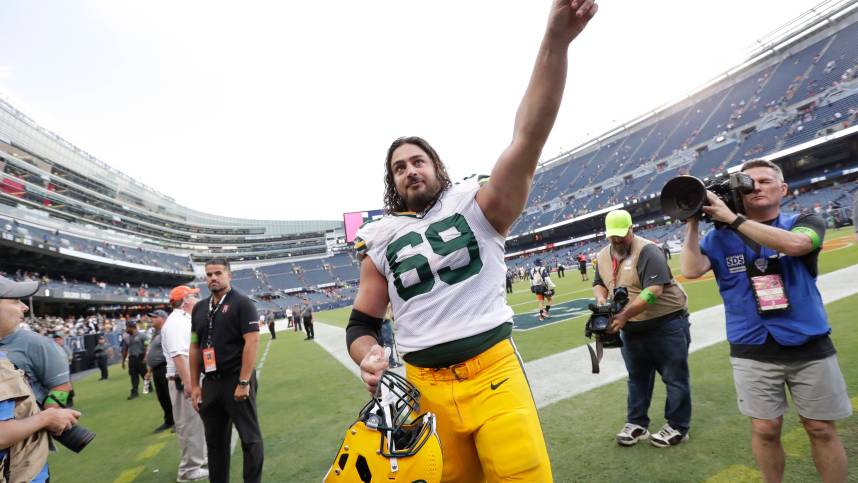 Green Bay Packers offensive tackle David Bakhtiari (Jets)