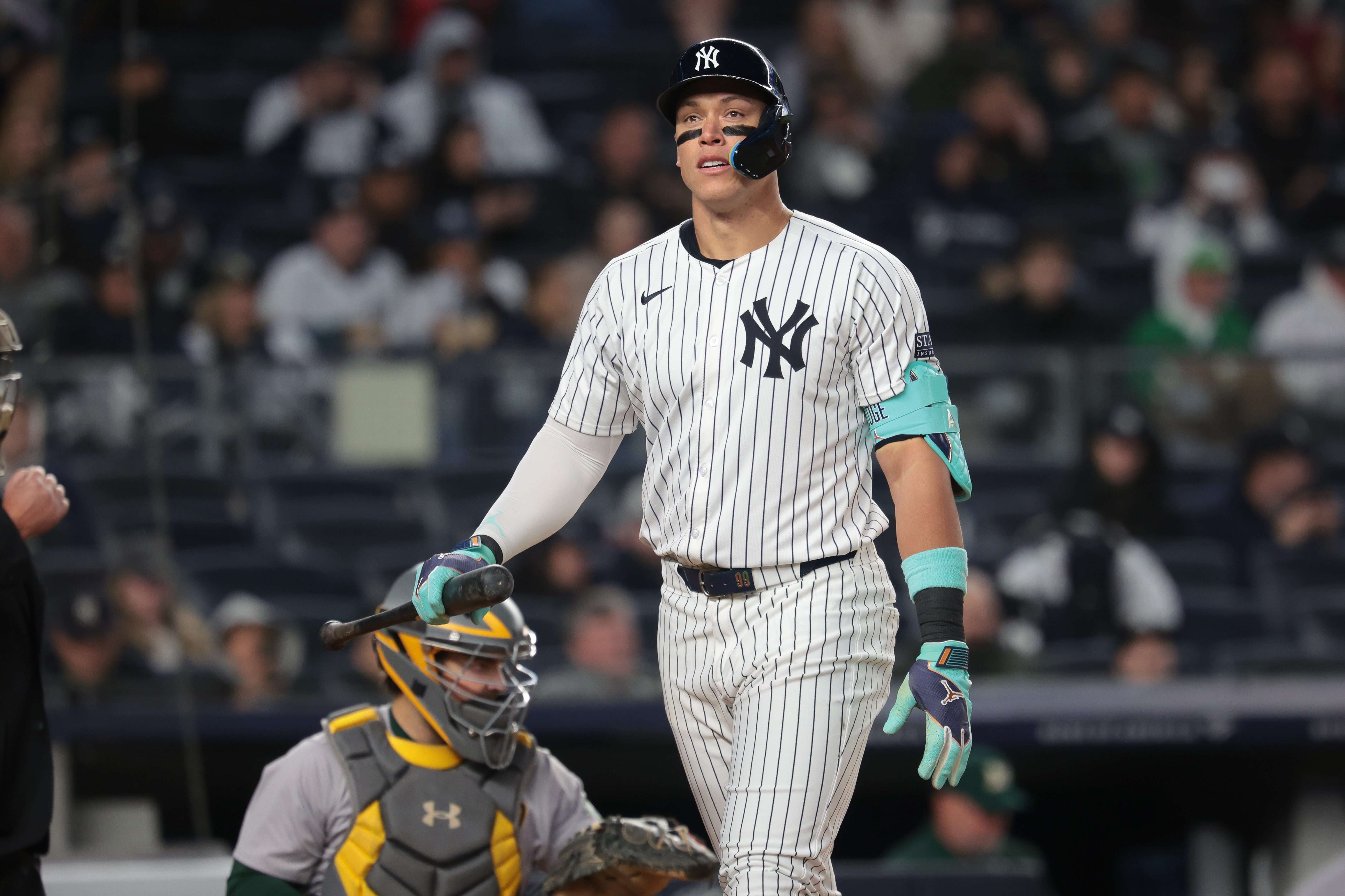 MLB: Oakland Athletics at New York Yankees, aaron judge