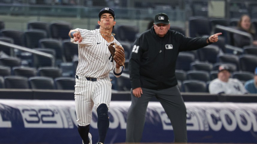 MLB: Oakland Athletics at New York Yankees, oswaldo cabrera