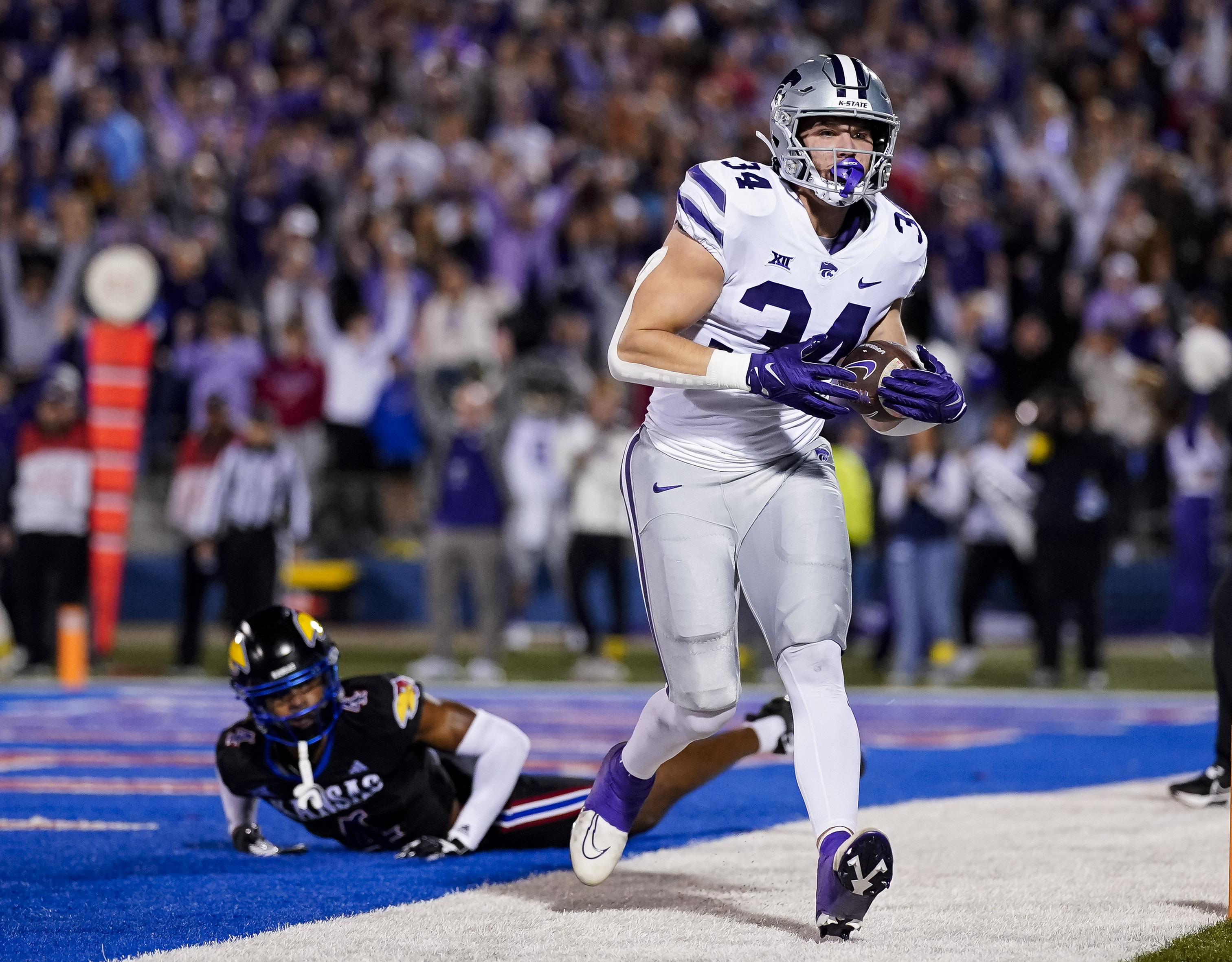 NCAA Football: Kansas State at Kansas, new york giants, ben sinnott