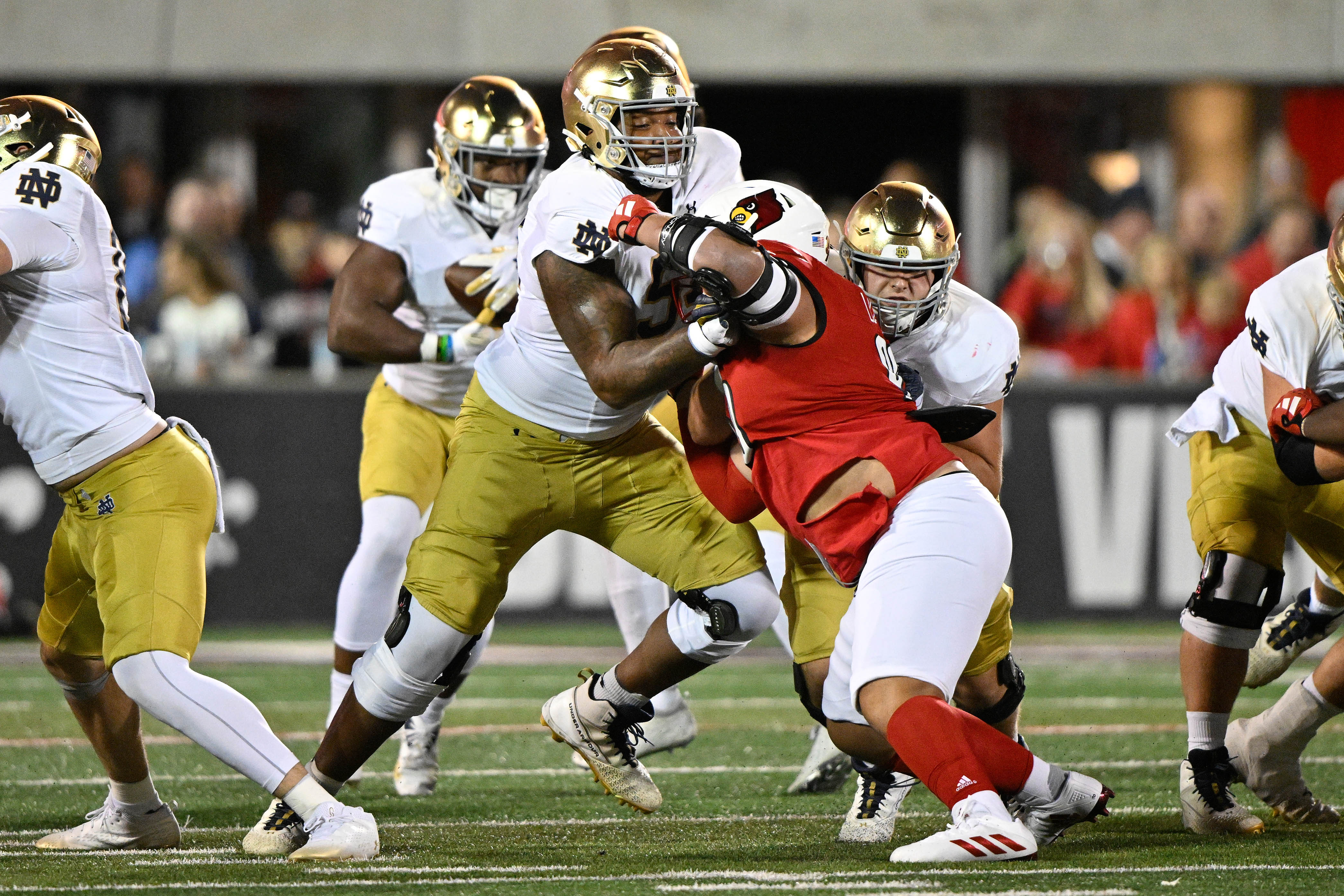 Notre Dame Fighting Irish offensive lineman Blake Fisher (New York Giants)