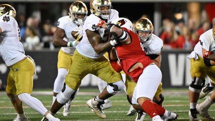 Giants could add more competition at right tackle with Notre Dame mauler in third-round