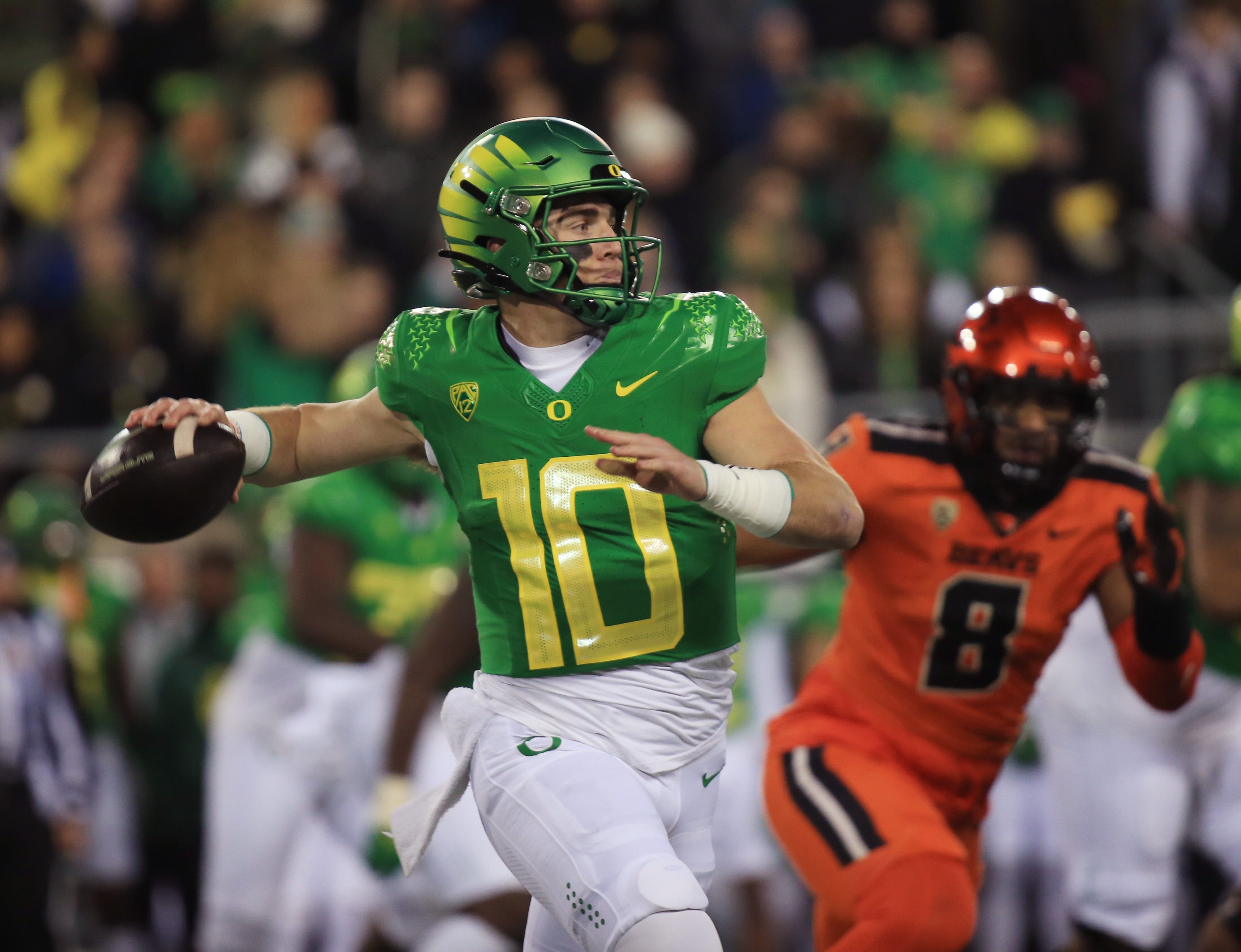 Oregon quarterback Bo Nix (New York Giants prospect)