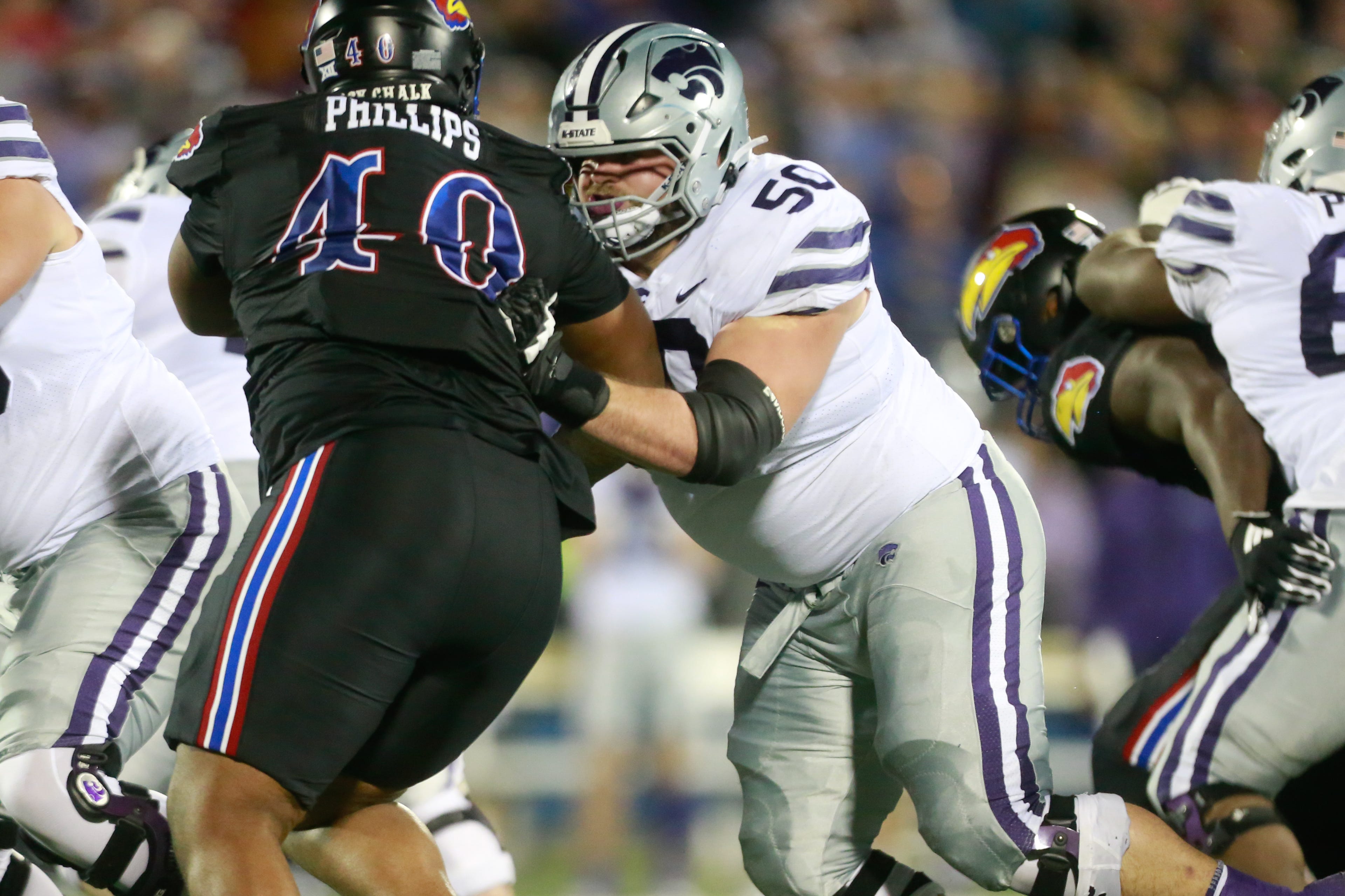 Kansas State senior offensive lineman cooper Beebe (New York Giants prospect)