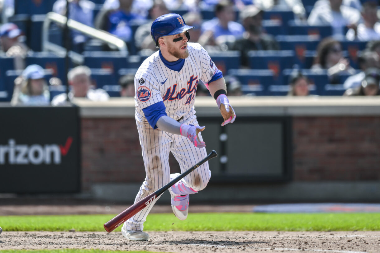 MLB: Chicago Cubs at New York Mets, harrison bader