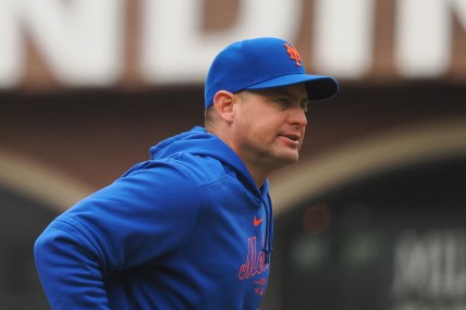 Apr 24, 2024; San Francisco, California, USA; New York Mets manager Carlos Mendoza (64) returns to the dugout after replacing the pitcher against the San Francisco Giants during the fifth inning at Oracle Park. Mandatory Credit: Kelley L Cox-USA TODAY Sports