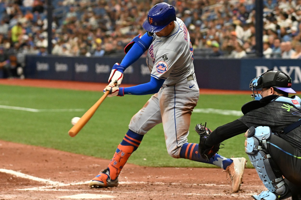 MLB: New York Mets at Tampa Bay Rays, brandon nimmo
