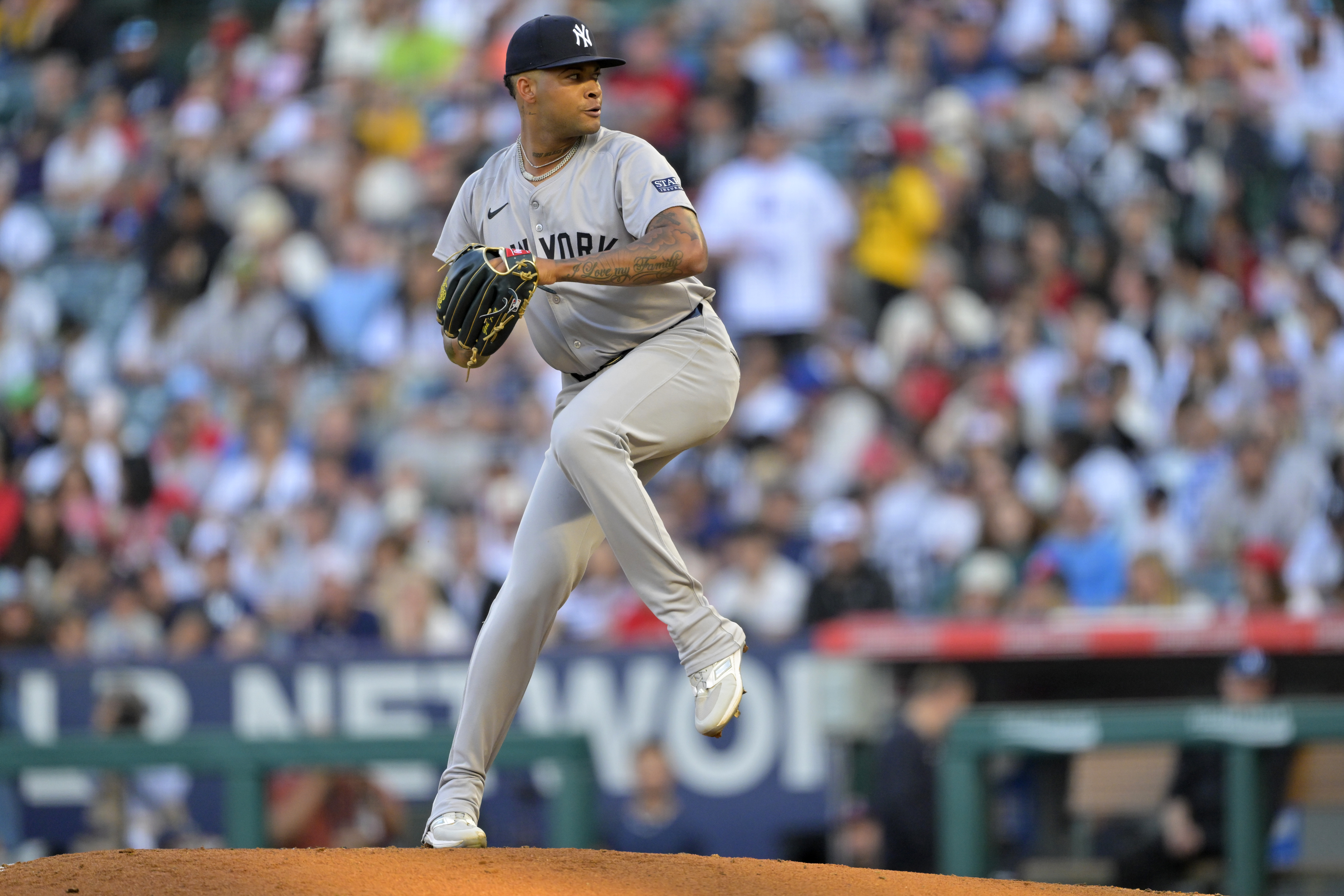 MLB: New York Yankees at Los Angeles Angels, luis gil