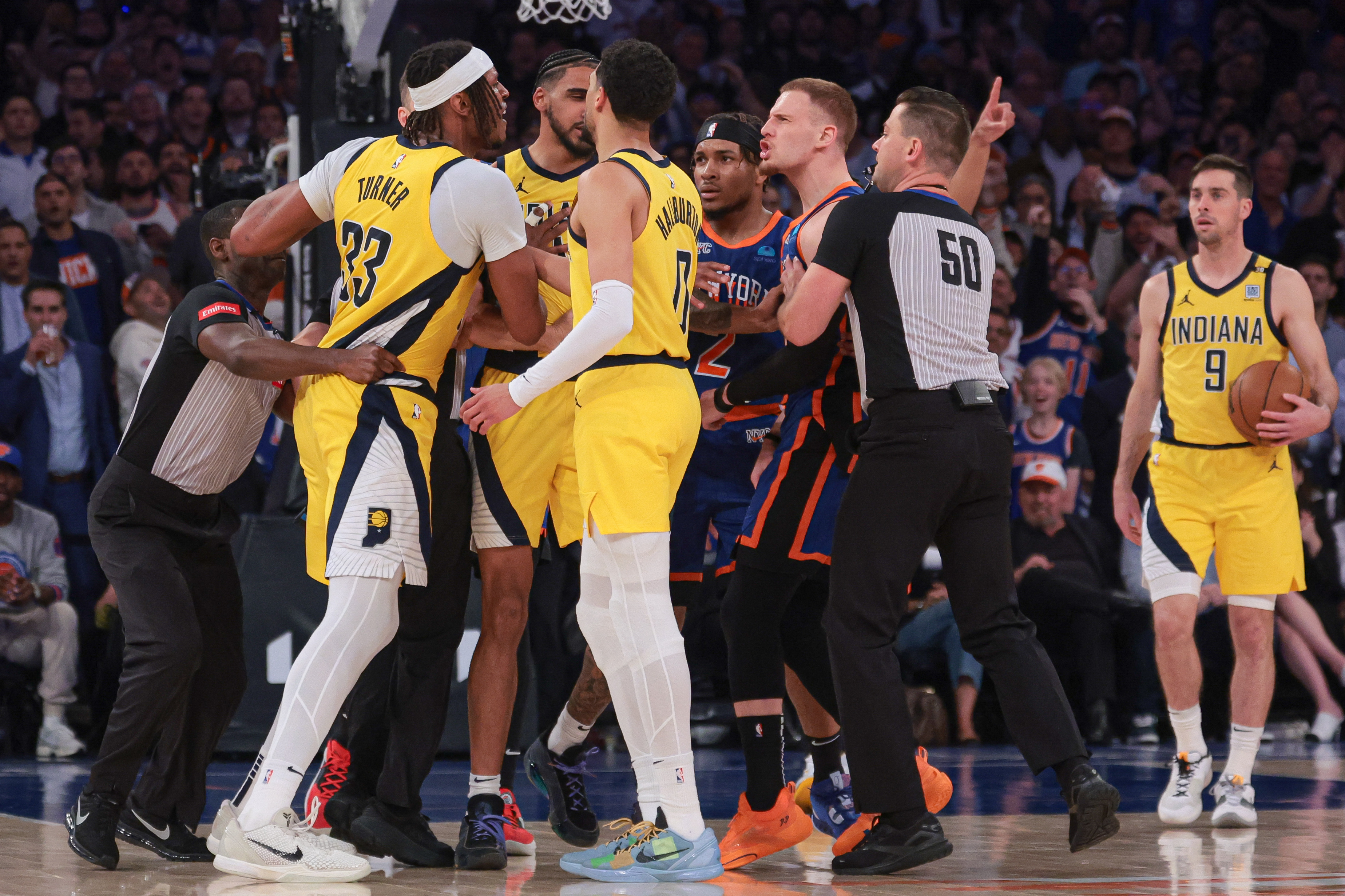 NBA: Playoffs-Indiana Pacers at New York Knicks