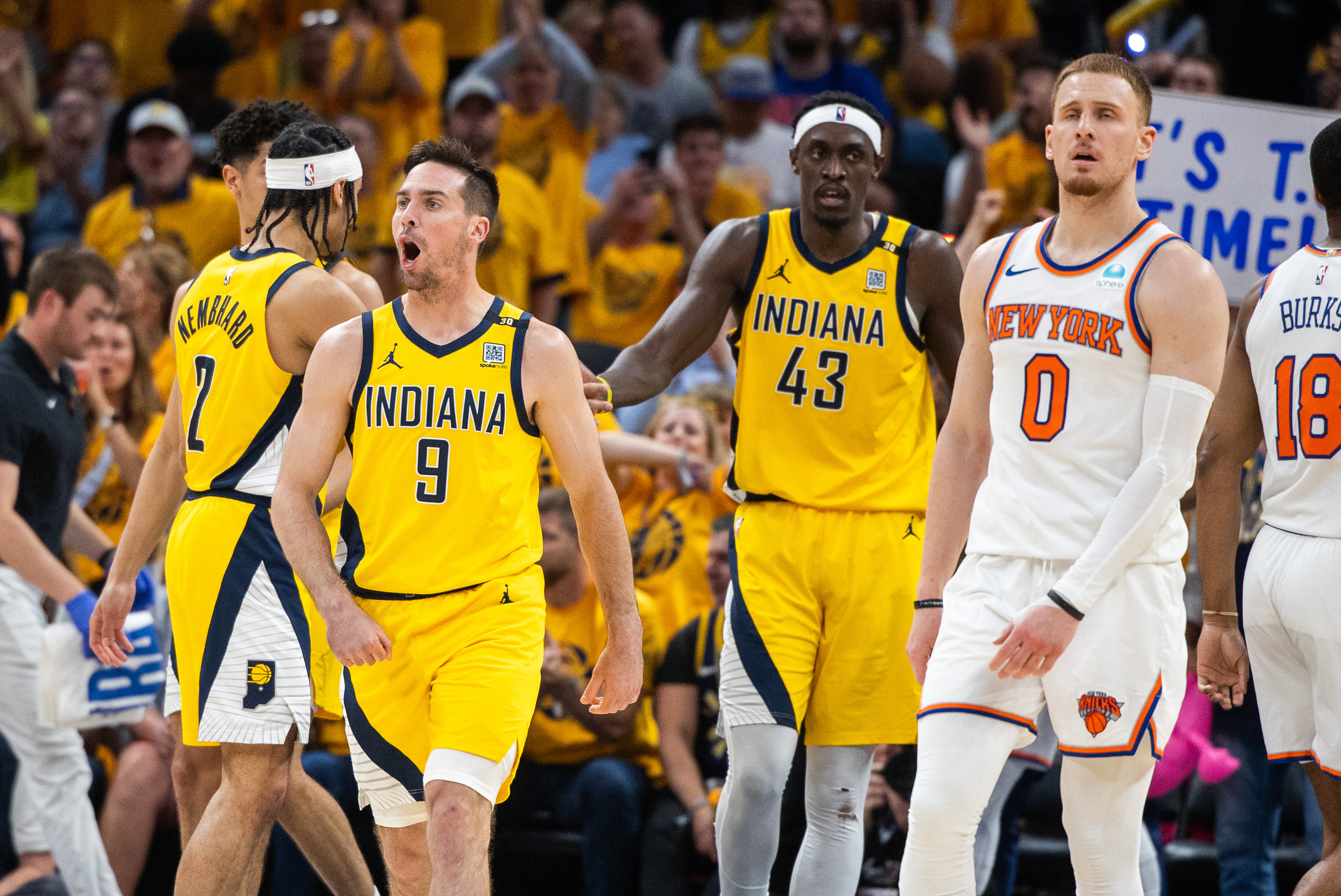 NBA: Playoffs-New York Knicks at Indiana Pacers