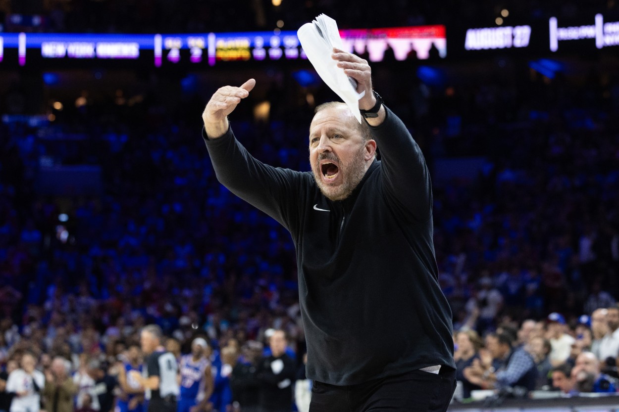 NBA: Playoffs-New York Knicks at Philadelphia 76ers, tom thibodeau