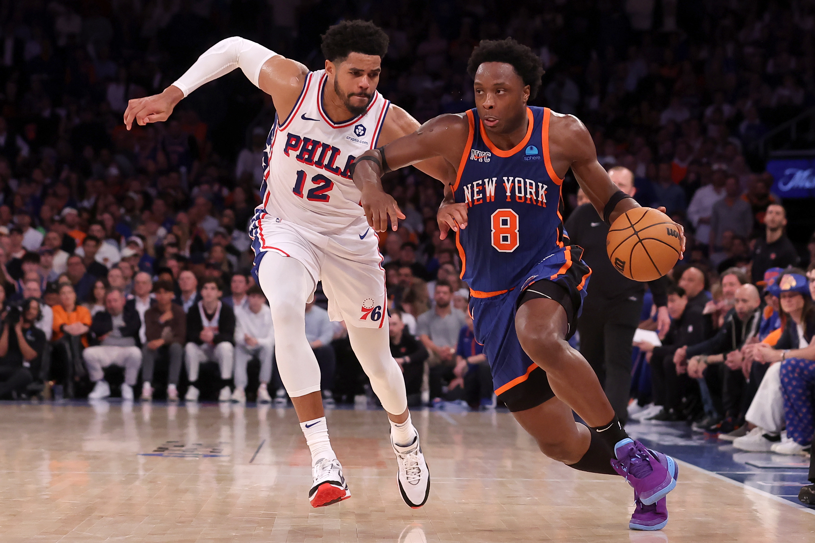 NBA: Playoffs-Philadelphia 76ers at New York Knicks