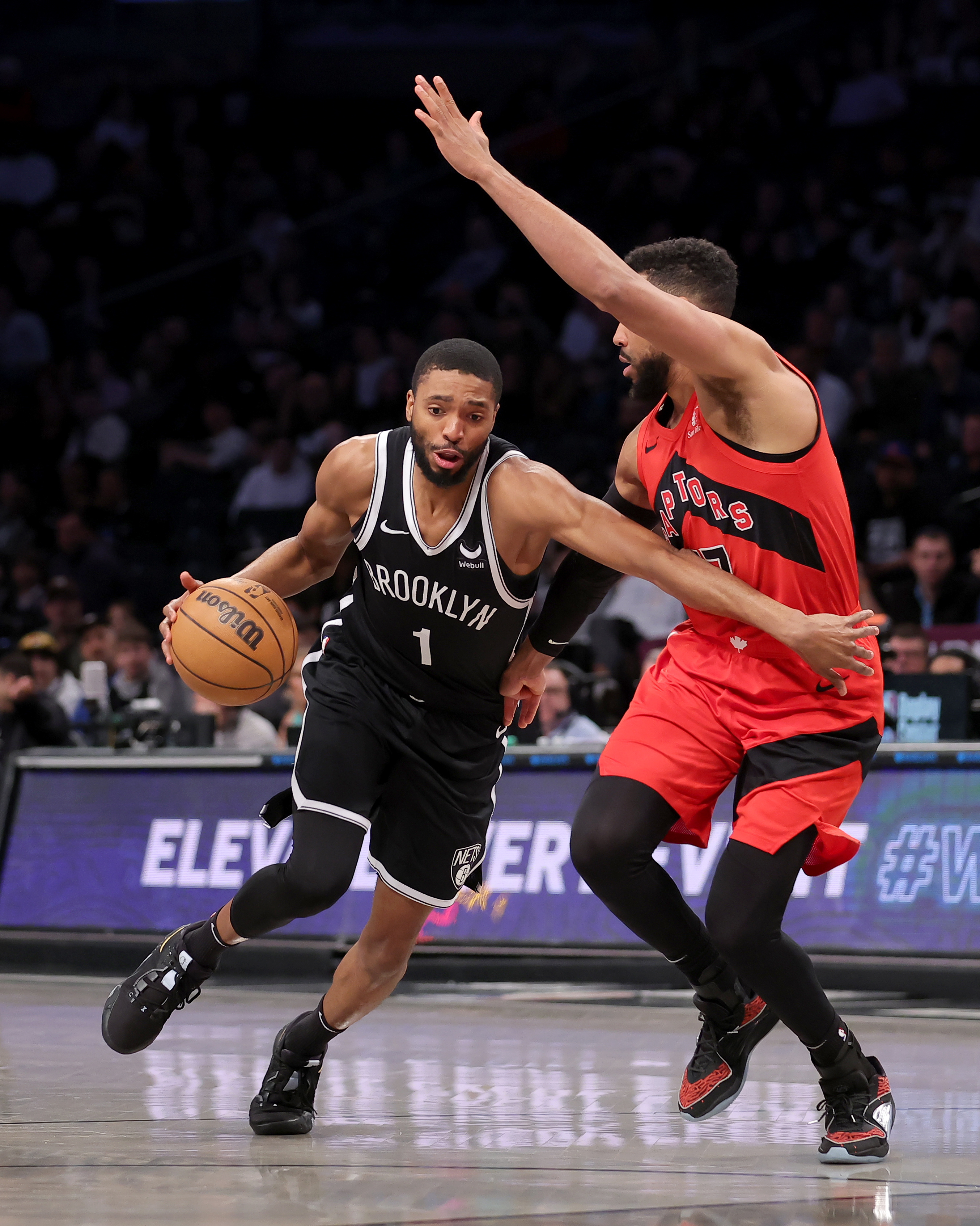 NBA: Toronto Raptors at Brooklyn Nets, mikal bridges, knicks