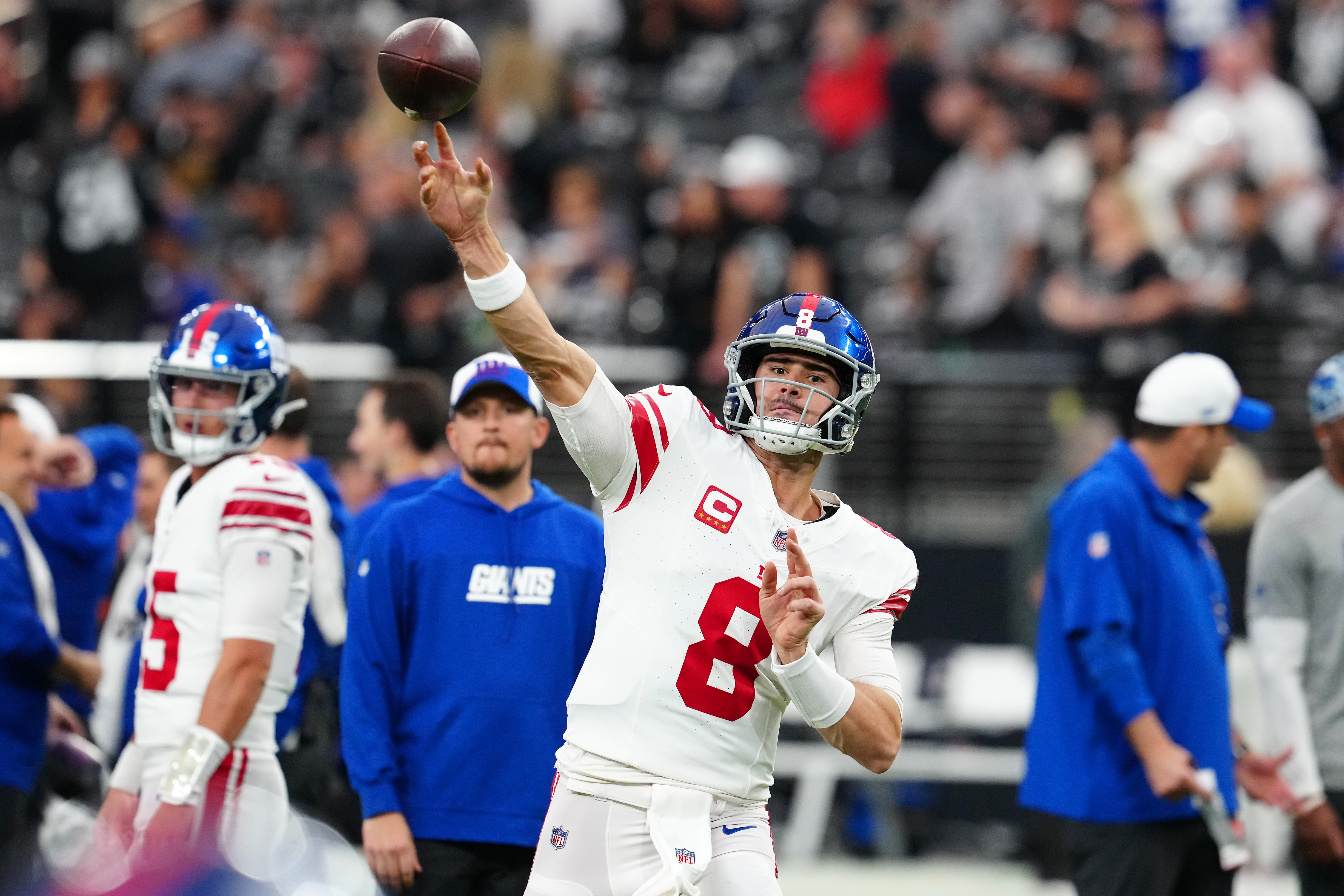 NFL: New York Giants at Las Vegas Raiders, daniel jones