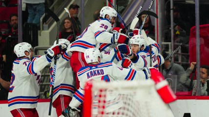 Rangers win historic seventh playoff game in a row in dramatic fashion