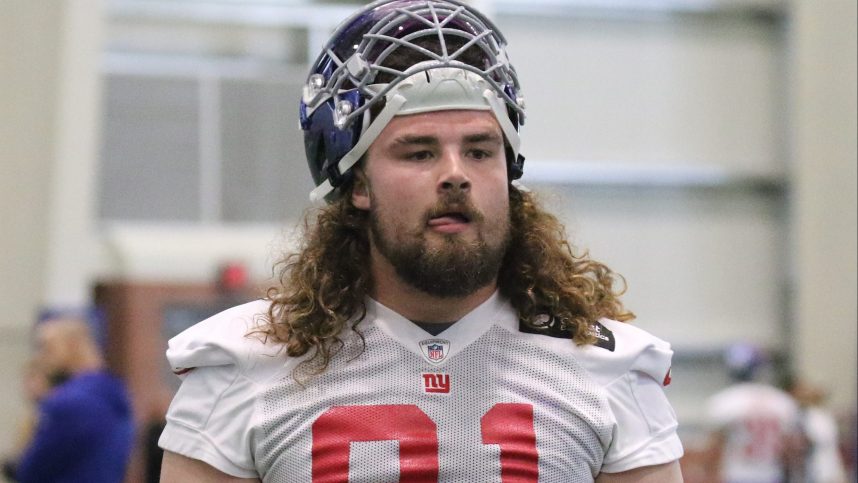 East Rutherford , NJ — May 10, 2024 -- Defensive lineman Casey Rogers as the NY Giants hold their Rookie Camp and introduce their new draft picks.
