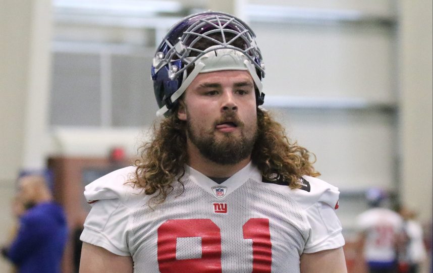 East Rutherford , NJ — May 10, 2024 -- Defensive lineman Casey Rogers as the NY Giants hold their Rookie Camp and introduce their new draft picks.
