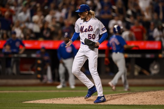 MLB: Chicago Cubs at New York Mets, phil bickford