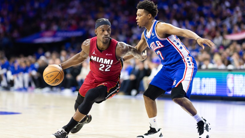 NBA: Playoffs-Miami Heat at Philadelphia 76ers, knicks