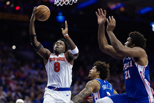 NBA: Playoffs-New York Knicks at Philadelphia 76ers