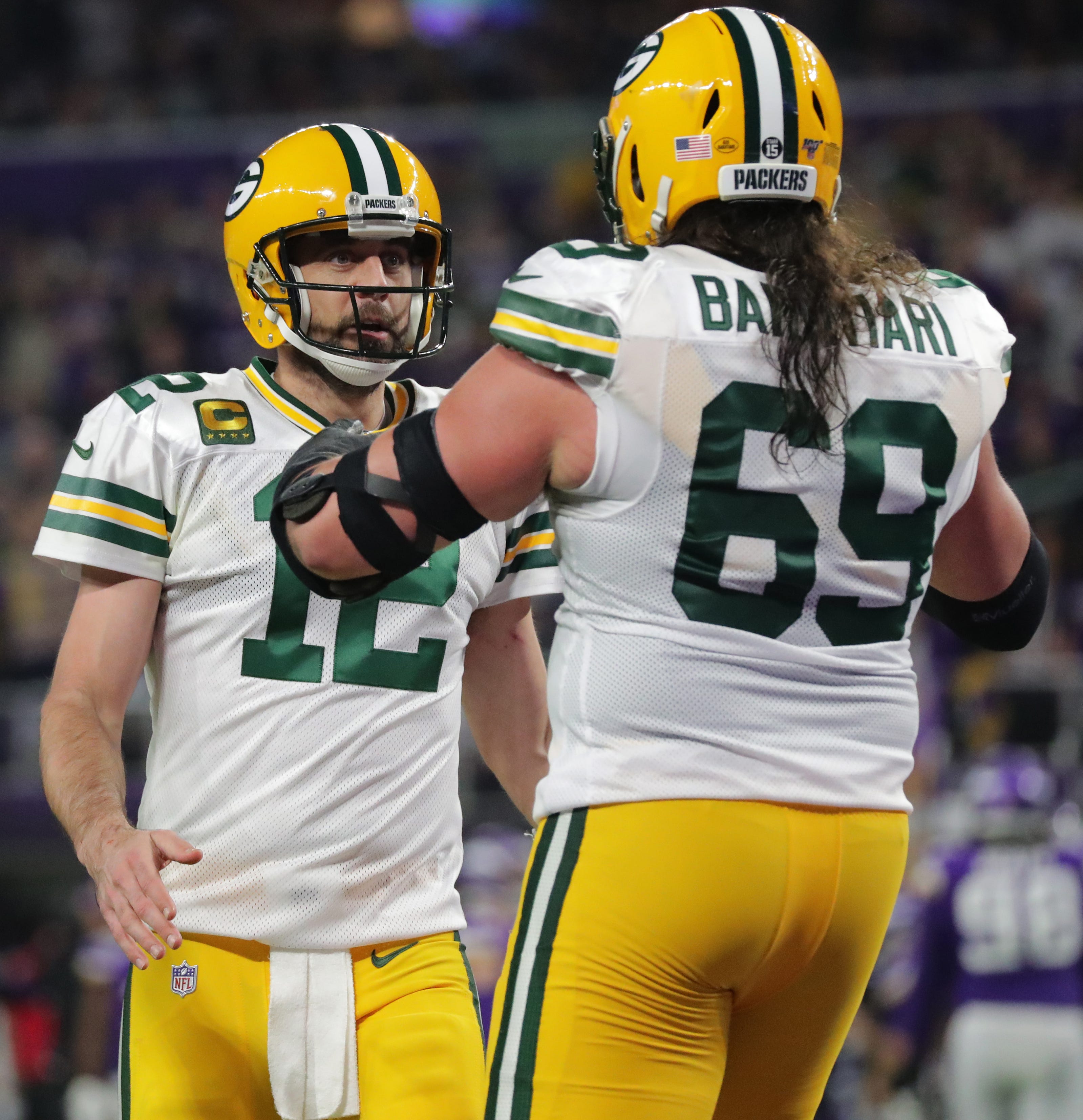 David Bakhtiari, Aaron Rodgers, Jets