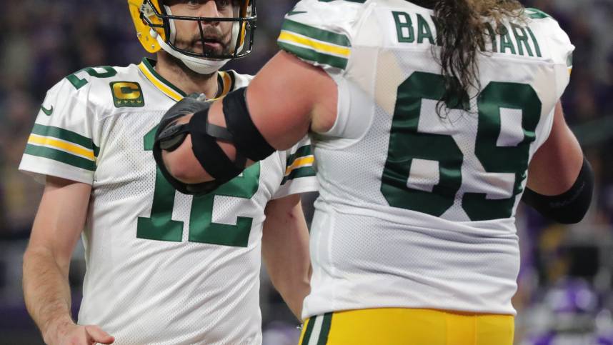 David Bakhtiari, Aaron Rodgers, Jets