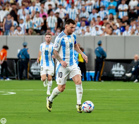 Leonel Messi returned to MetLife stadium as a World Champion | Credit: Juan Carlos Rubiano
