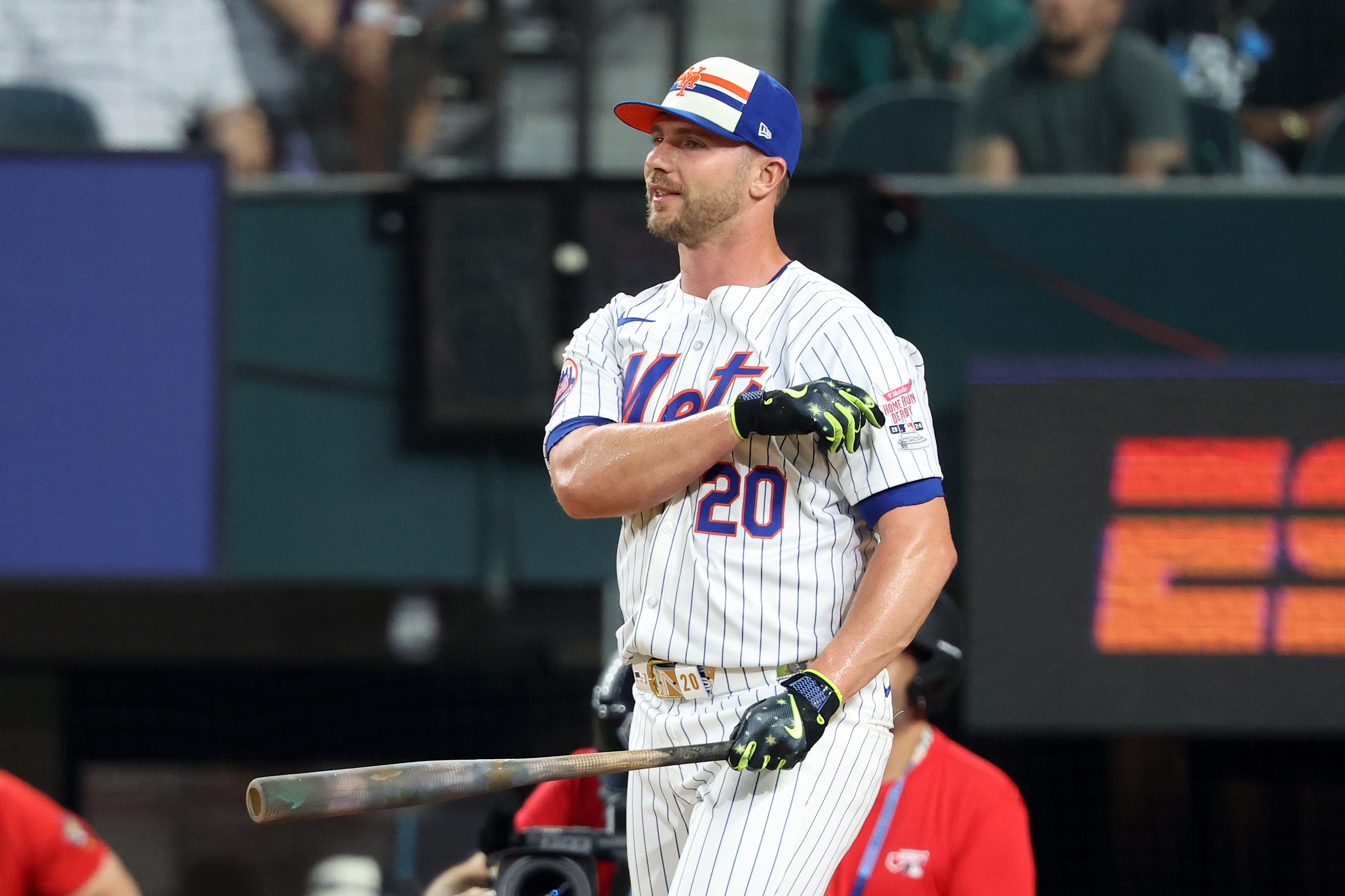 Mets’ star slugger flames out in the first round of the Home Run Derby