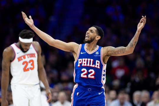 NBA: Playoffs-New York Knicks at Philadelphia 76ers