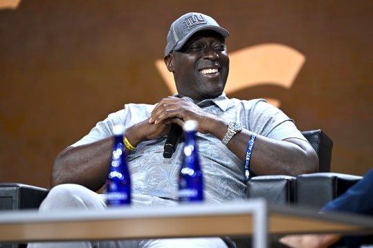 NEW YORK, NEW YORK (GIANTS) - AUGUST 16: Ottis Anderson speaks onstage at the Fanatics Fest NYC 2024 at Jacob Javits Center on August 16, 2024 in New York City.  (Photo by Roy Rochlin/Getty Images for Fanatics)