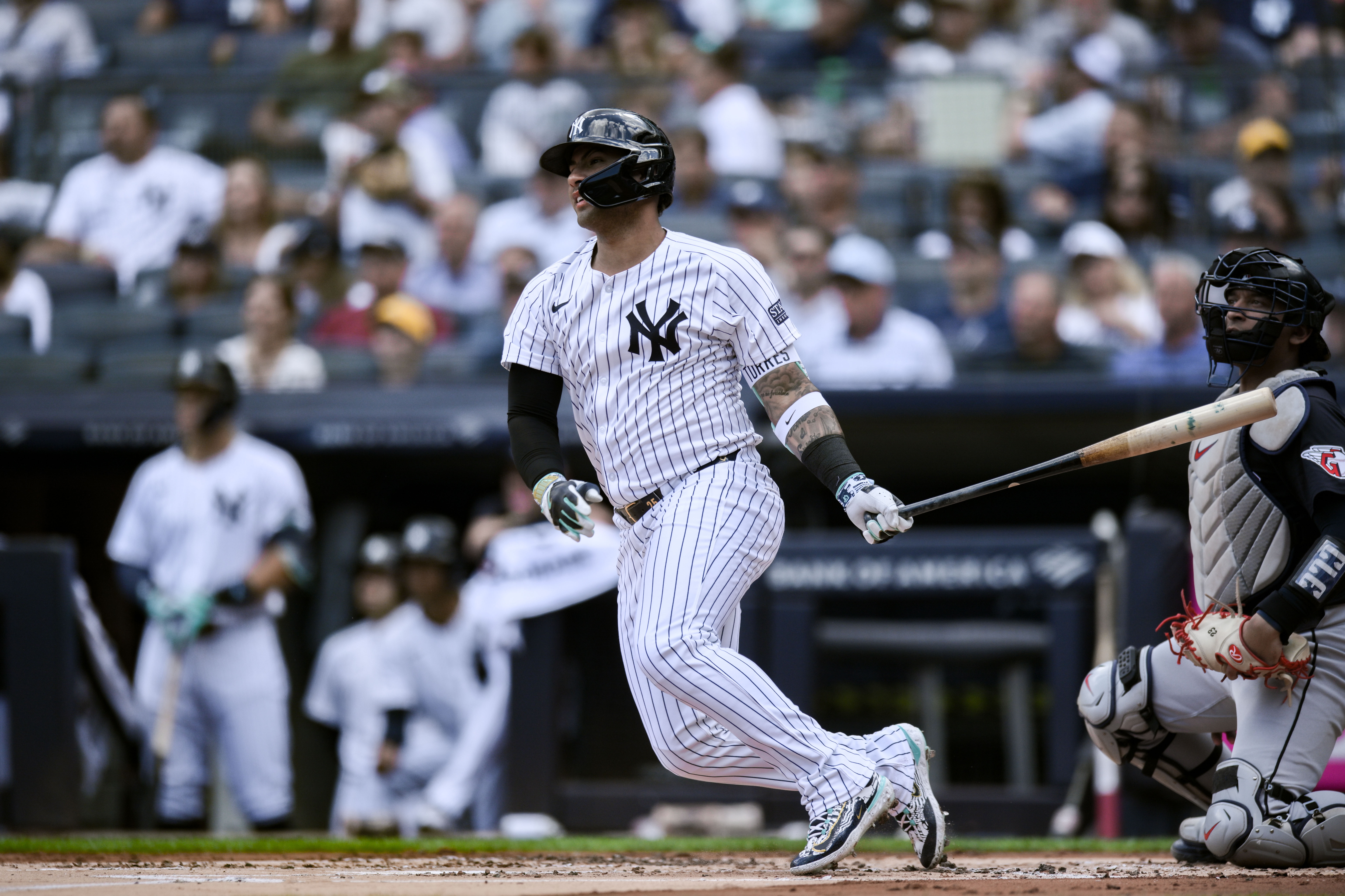 MLB: Cleveland Guardians at New York Yankees, gleyber torres