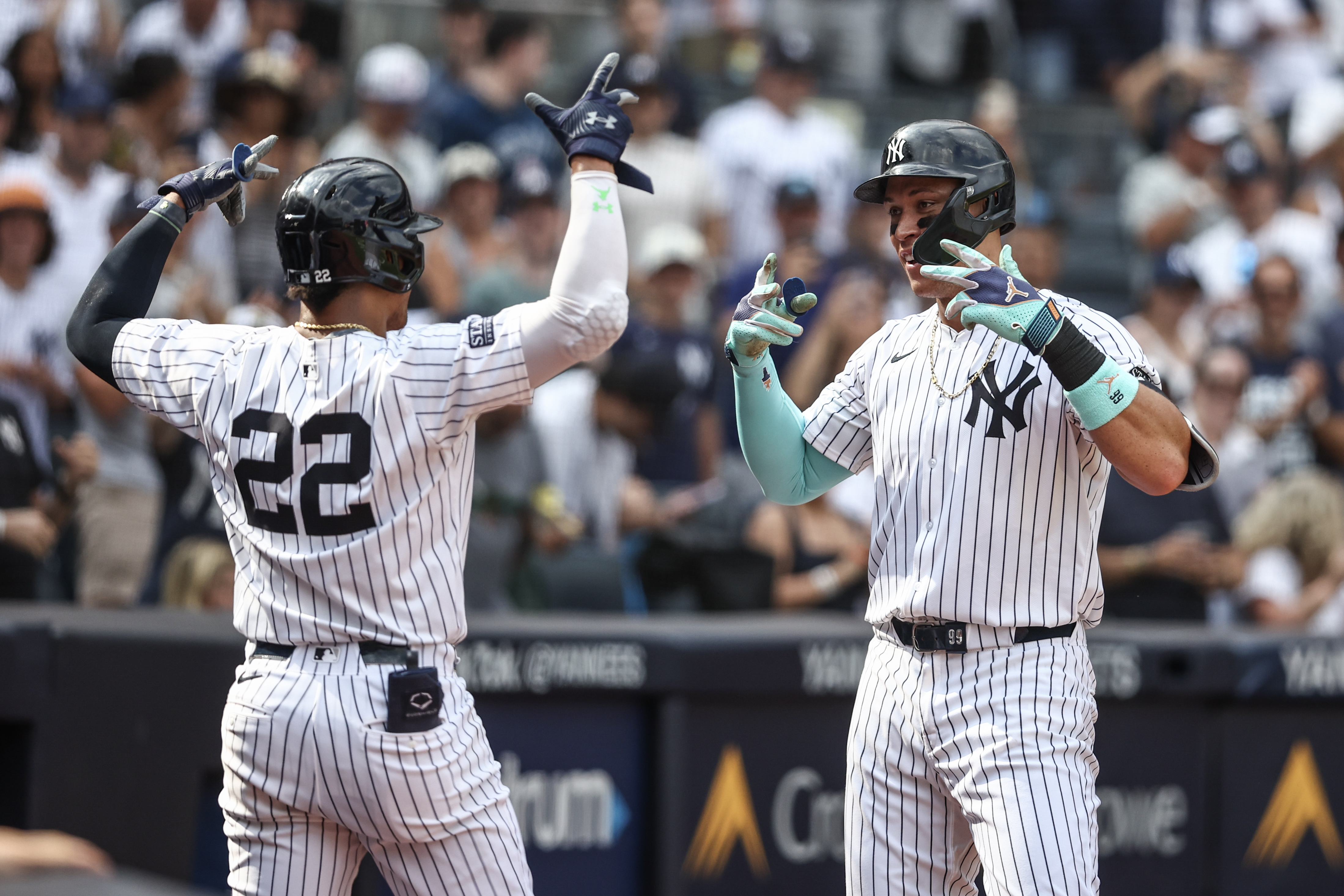 MLB: Colorado Rockies at New York Yankees, aaron judge, juan soto