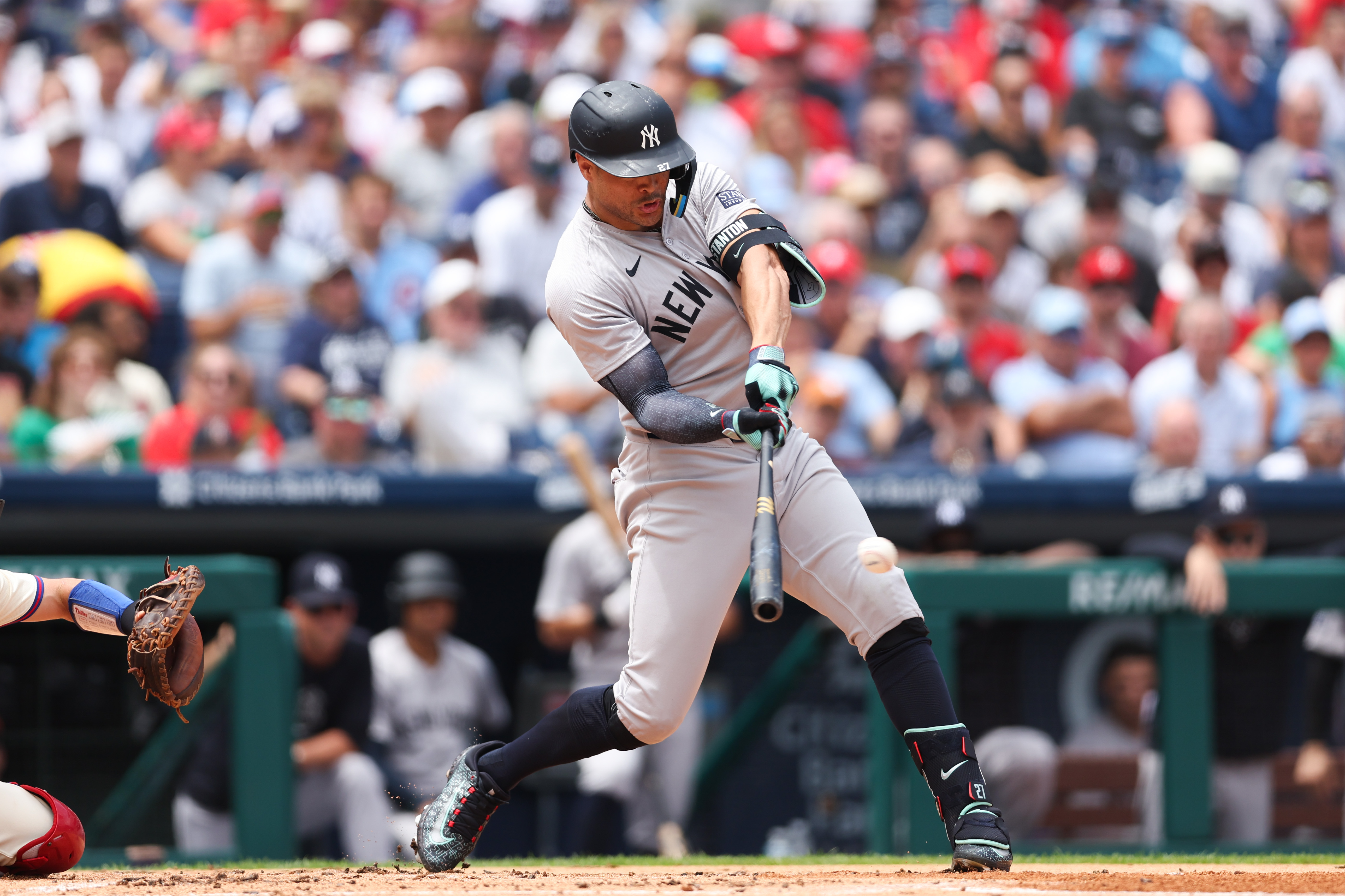 MLB: New York Yankees at Philadelphia Phillies, giancarlo statnon