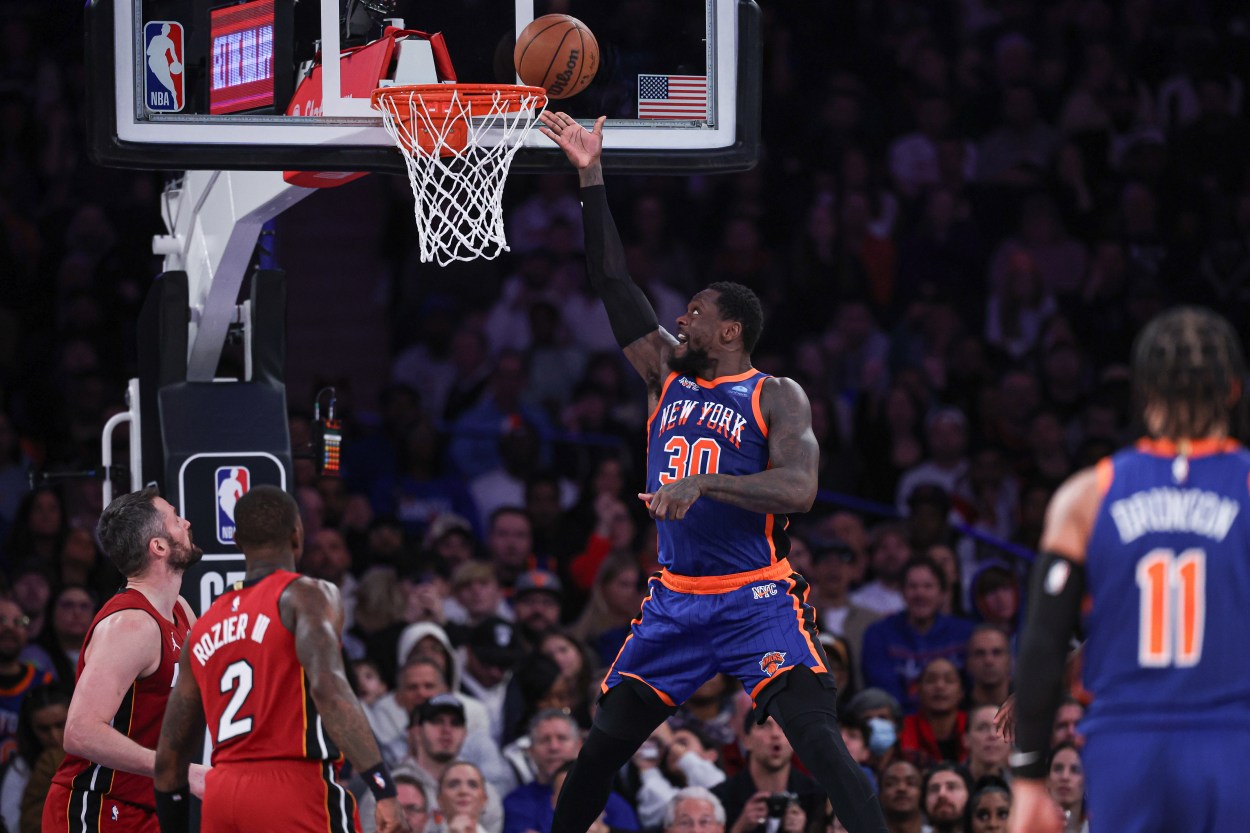 NBA: Miami Heat at New York Knicks, julius randle