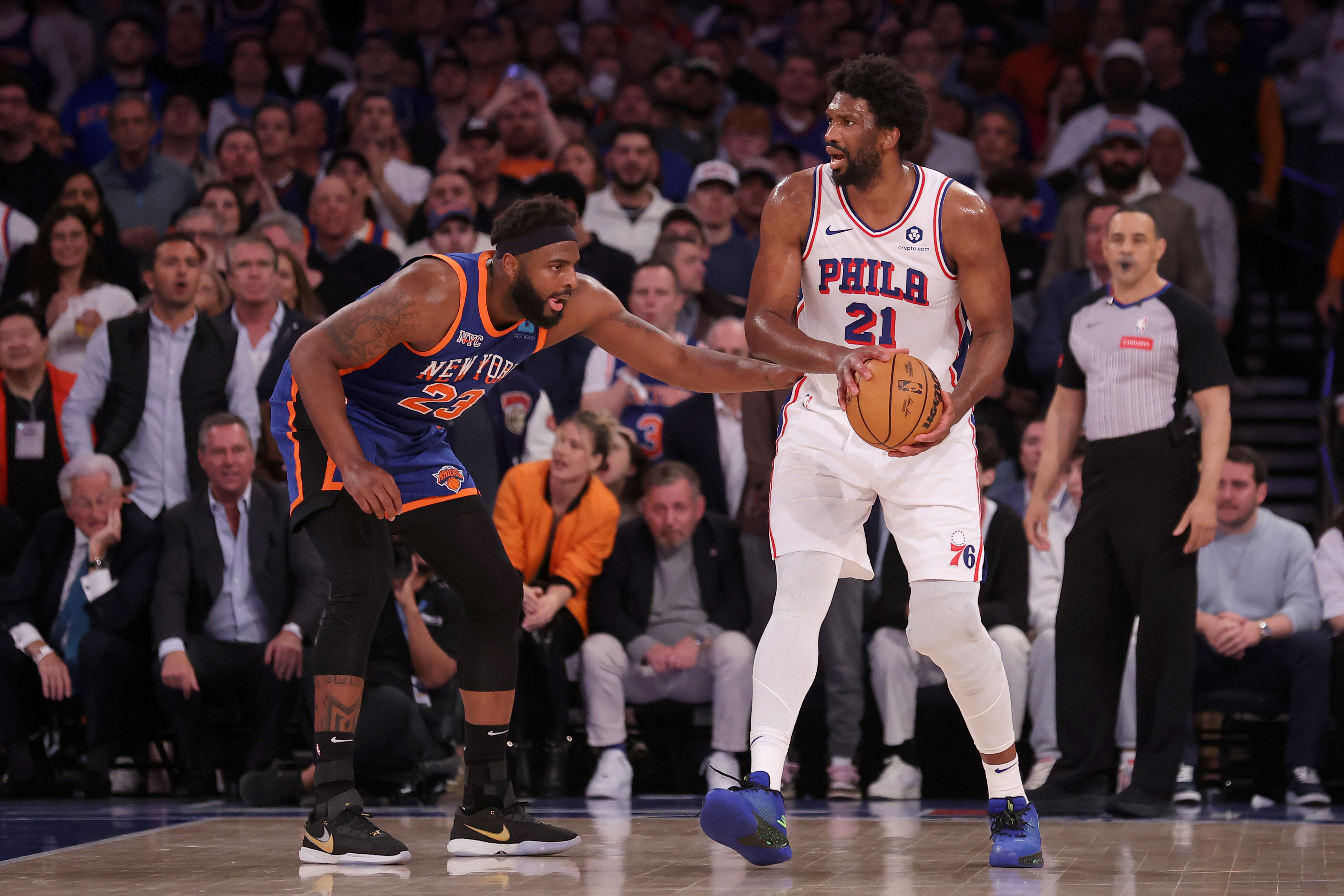 NBA: Playoffs-Philadelphia 76ers at New York Knicks