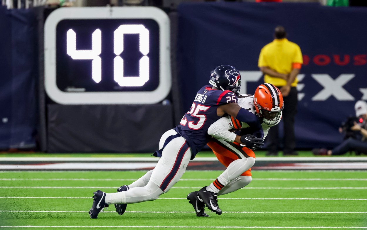 NFL: AFC Wild Card Round-Cleveland Browns at Houston Texans, desmond king, new york giants