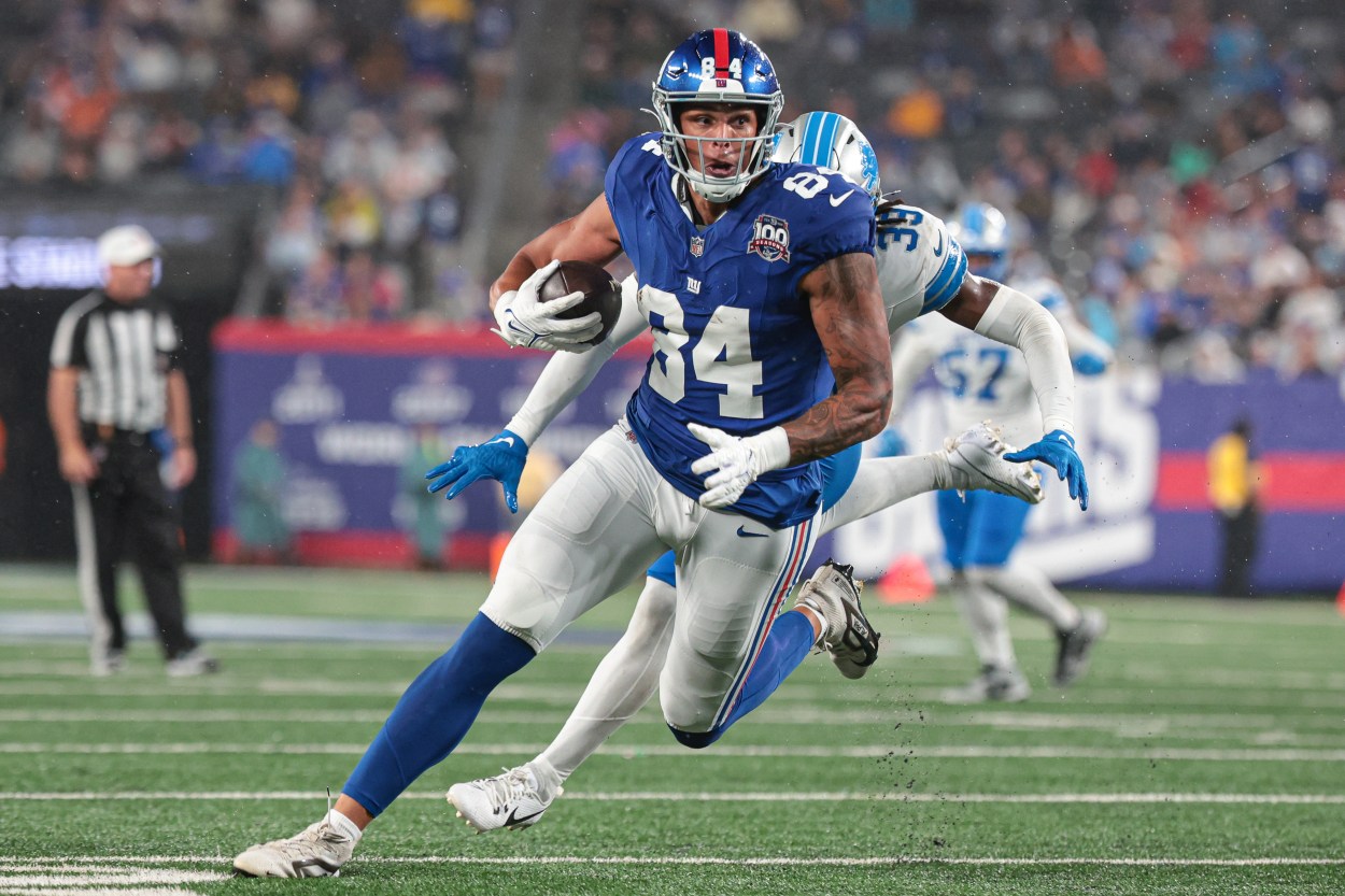 NFL: Detroit Lions at New York Giants, tyree jackson