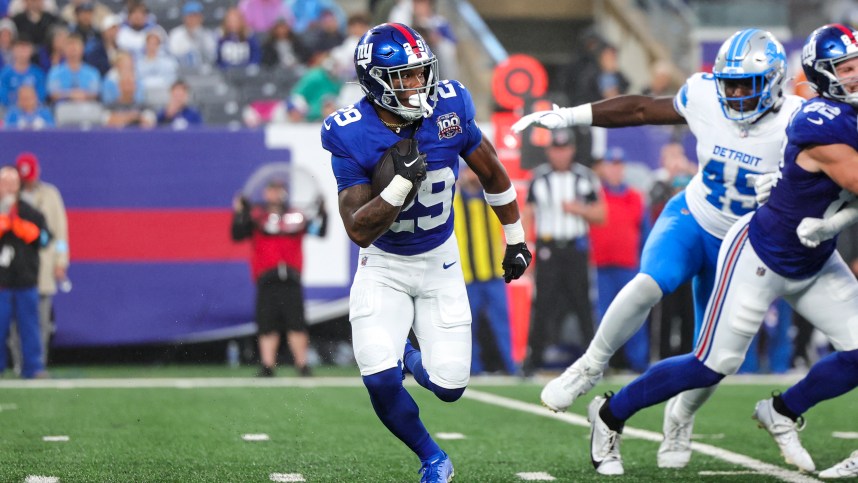 NFL: Detroit Lions at New York Giants, tyrone tracy