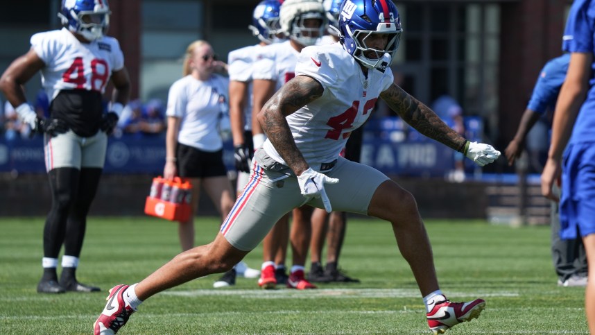 NFL: New York Giants Training Camp, darrian beavers