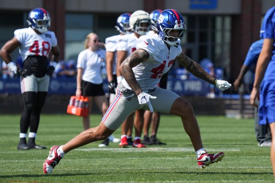 NFL: New York Giants Training Camp, darrian beavers