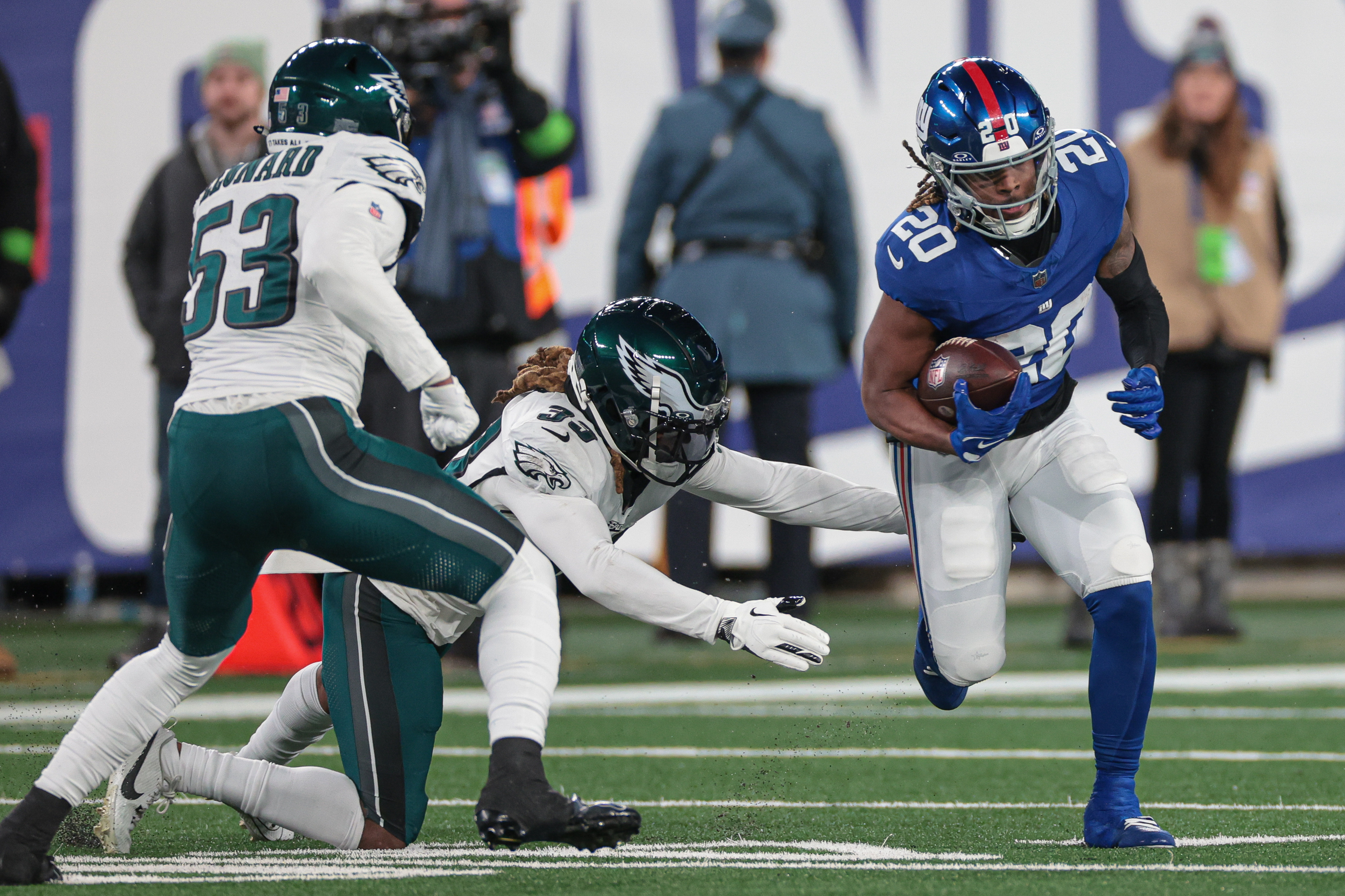 NFL: Philadelphia Eagles at New York Giants, eric gray