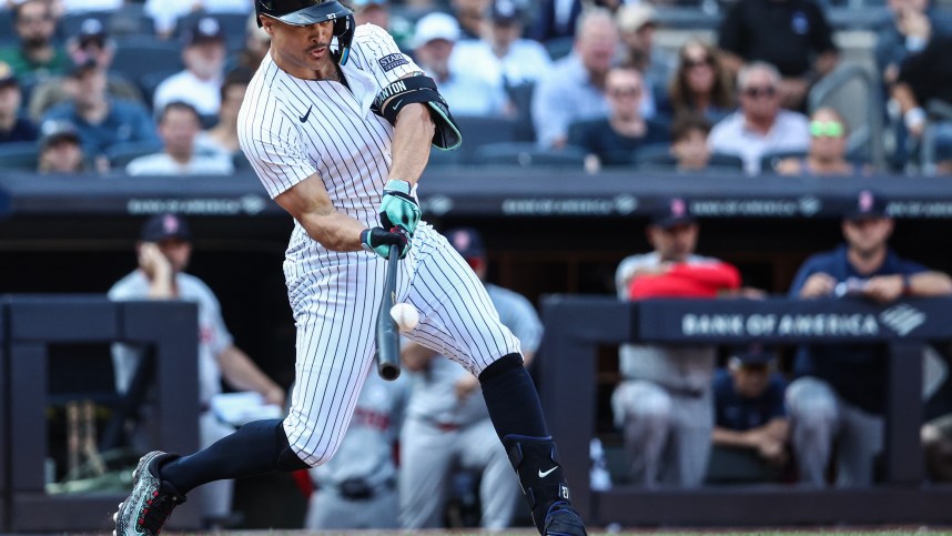 MLB: Boston Red Sox at New York Yankees,  giancarlo stanton